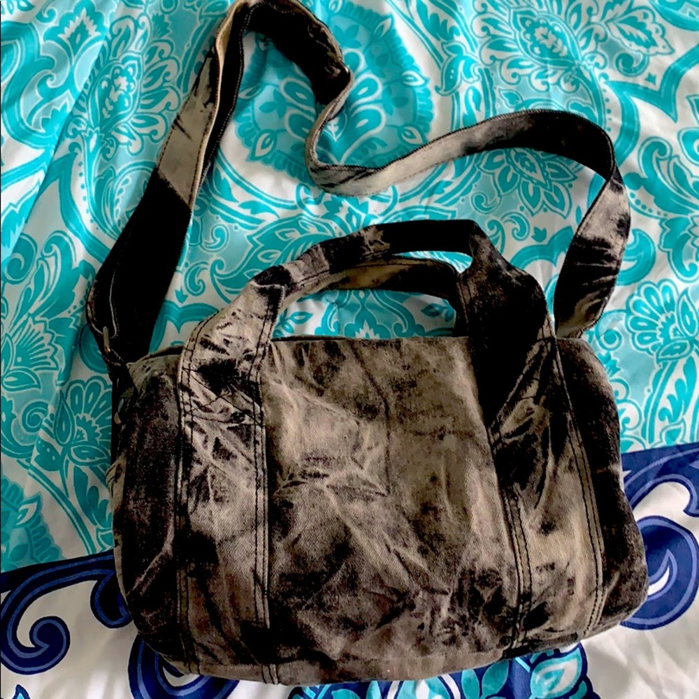 Denim Mini Tie Dye Duffle Bag